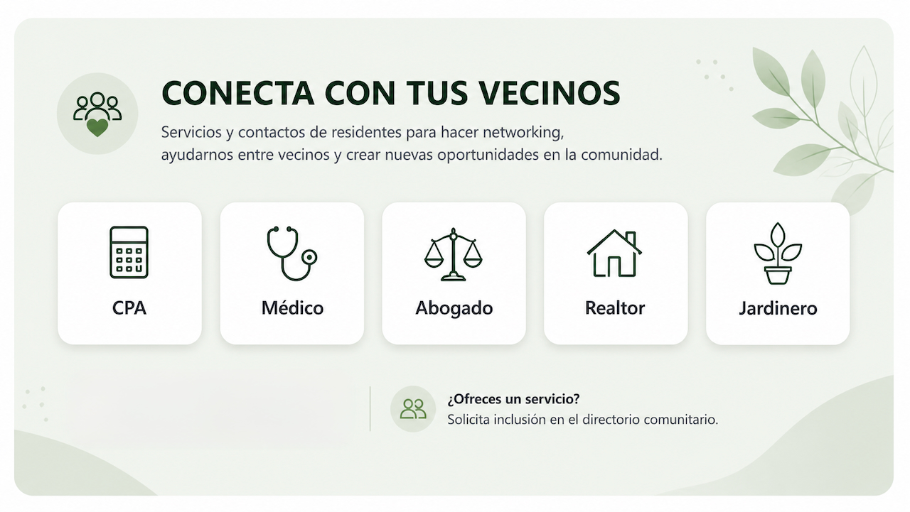 Networking de servicios entre vecinos de Ciudad Jardín